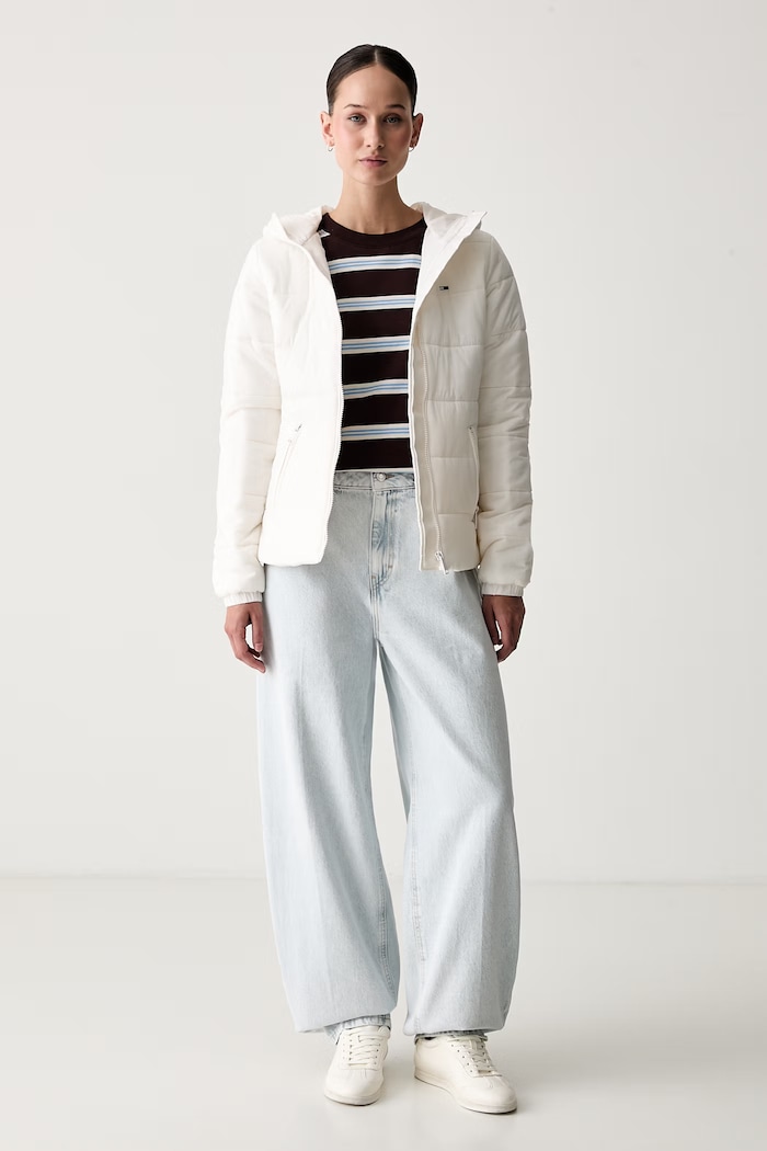 Tommy Jeans prešita jakna ženska DW0DW20959 bež SS26