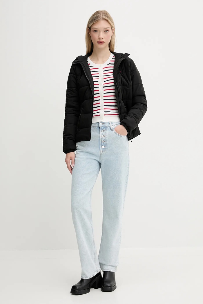 Μπουφάν Tommy Jeans DW0DW20959 μαύρο SS26