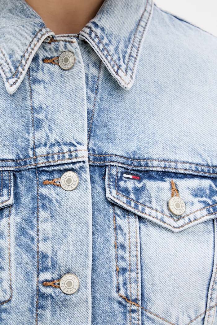 Rifľová bunda Tommy Jeans DW0DW21063 modrá