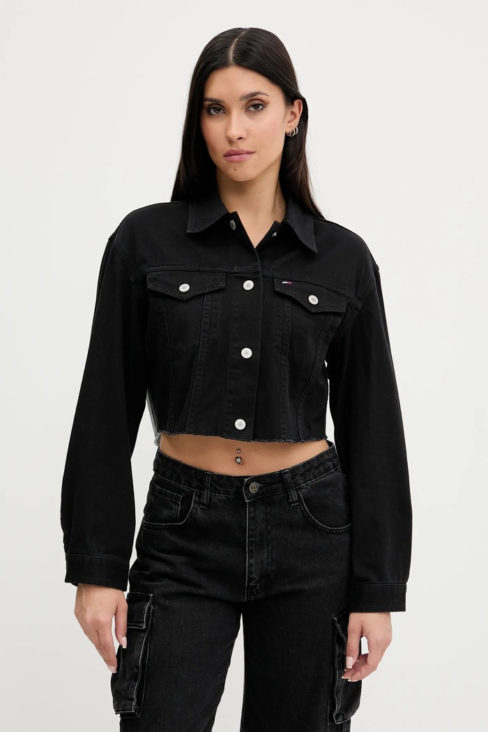 Дрехи Дънково яке Tommy Jeans DW0DW21431 черен
