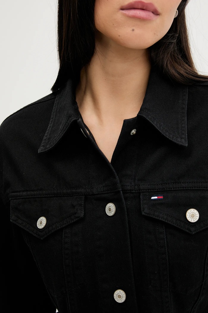 Дънково яке Tommy Jeans DW0DW21431 черен