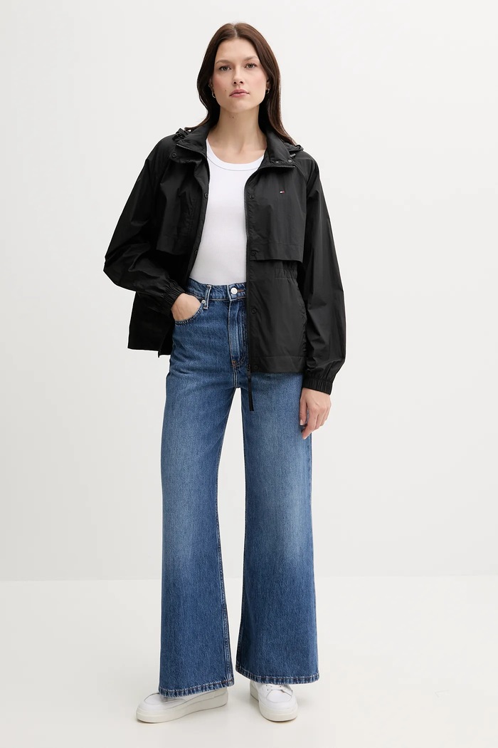 Bunda Tommy Hilfiger WW0WW46444 černá AW25