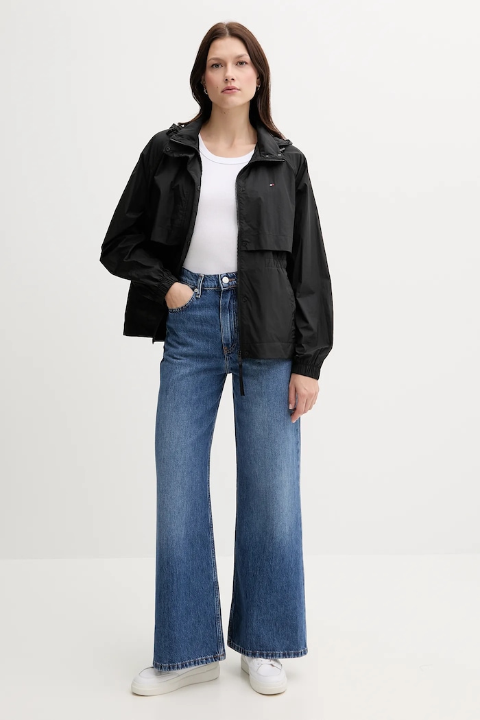Bunda Tommy Hilfiger WW0WW46444 černá AW25