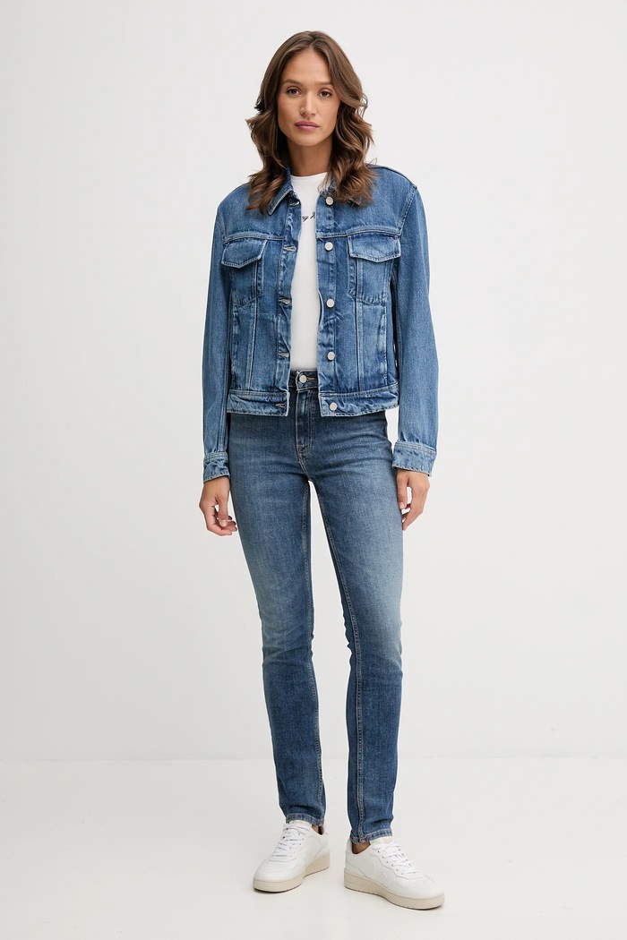 Jeans jakna Tommy Hilfiger WW0WW46485 modra AW25