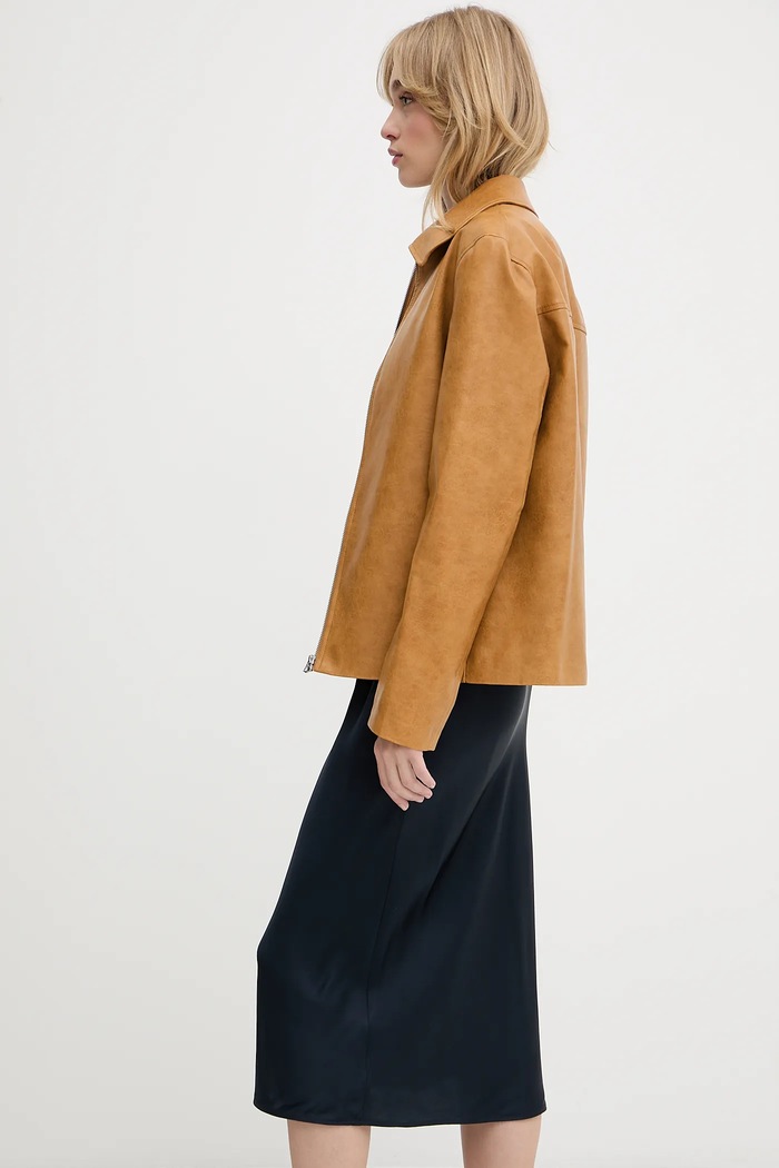 Bunda Rag & Bone WAW25P2001LE01 hnedá