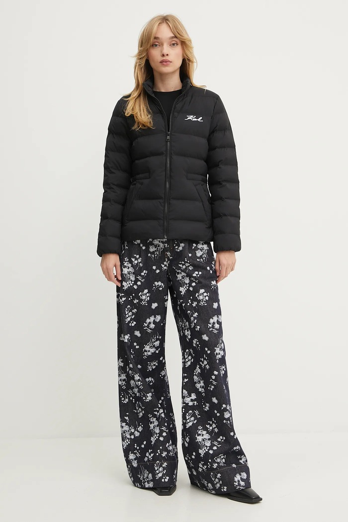 Karl Lagerfeld geacă A1W15049 negru AW25