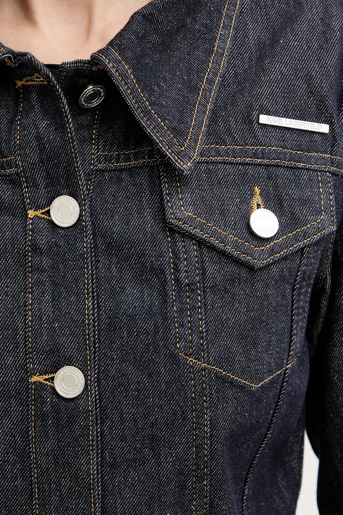 Karl Lagerfeld geacă din denim A3W14001 bleumarin