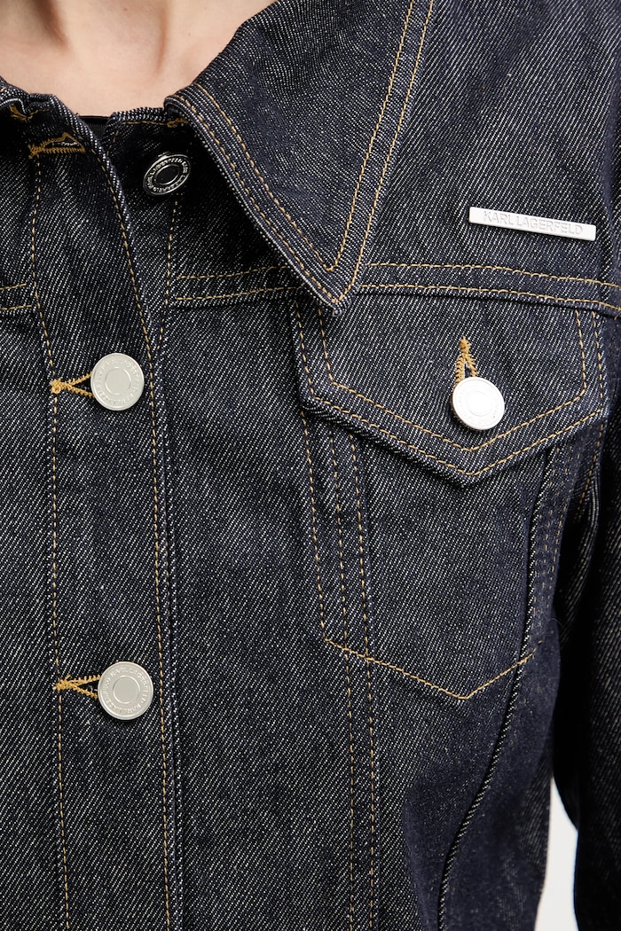 Karl Lagerfeld geacă din denim A3W14001 bleumarin