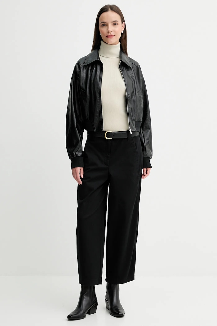 Bunda Calvin Klein Jeans LV047C518G čierna AW25