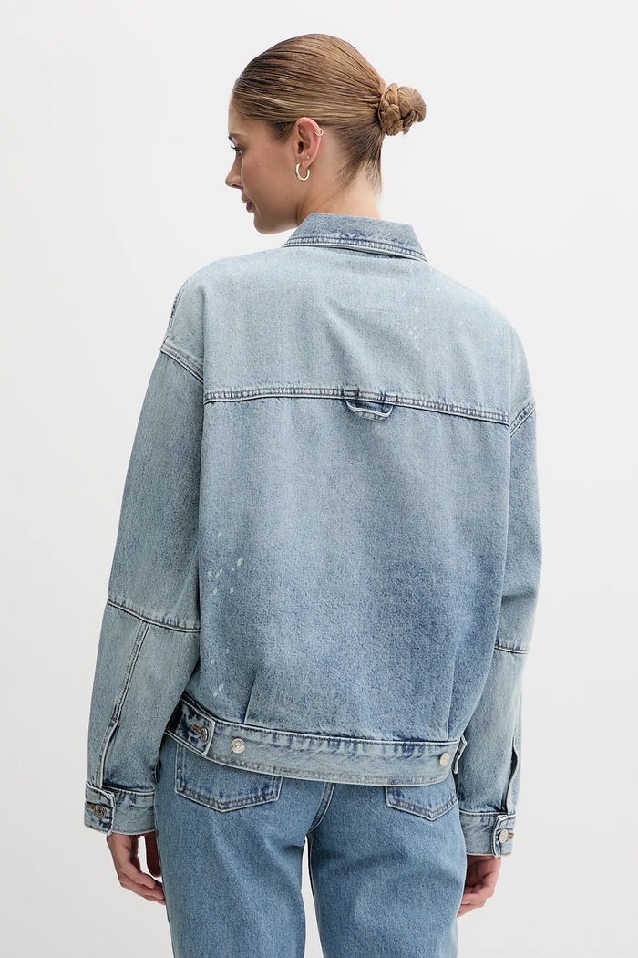 Oblečení Džínová bunda Calvin Klein Jeans LV047C730G modrá