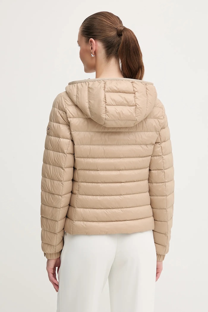 Oblečení Péřová bunda Tommy Hilfiger WW0WW46788 béžová