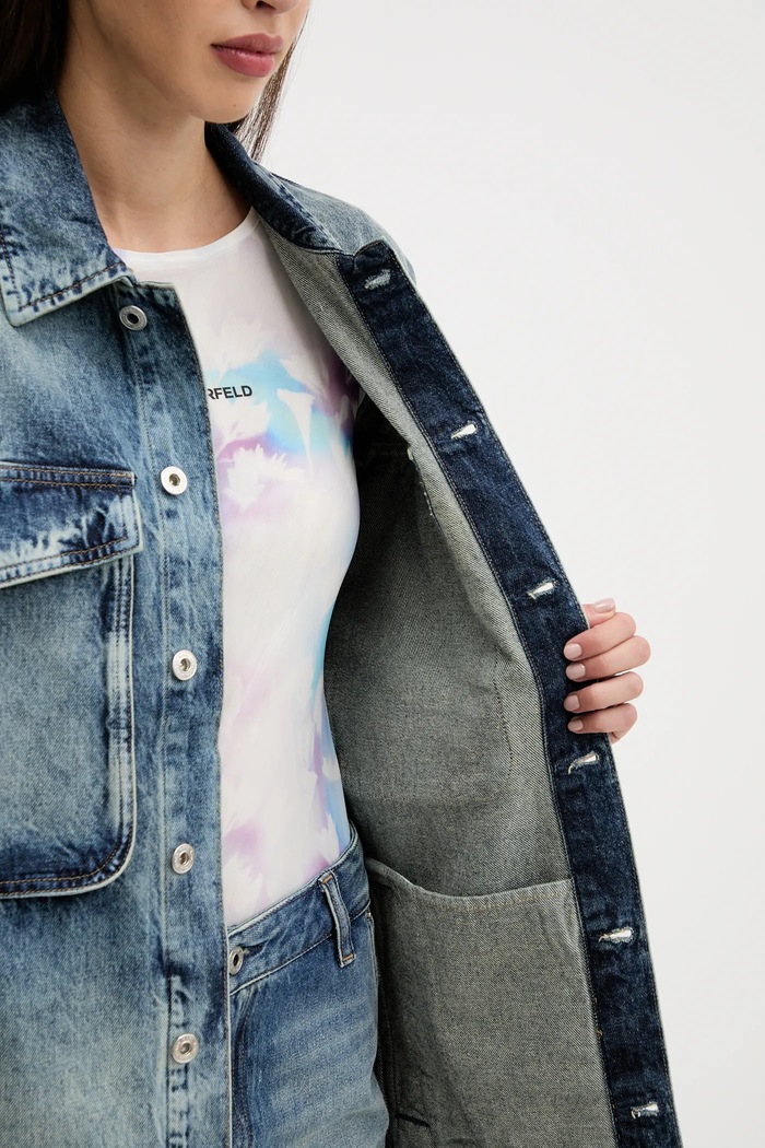 Karl Lagerfeld Jeans kurtka jeansowa A3W14011