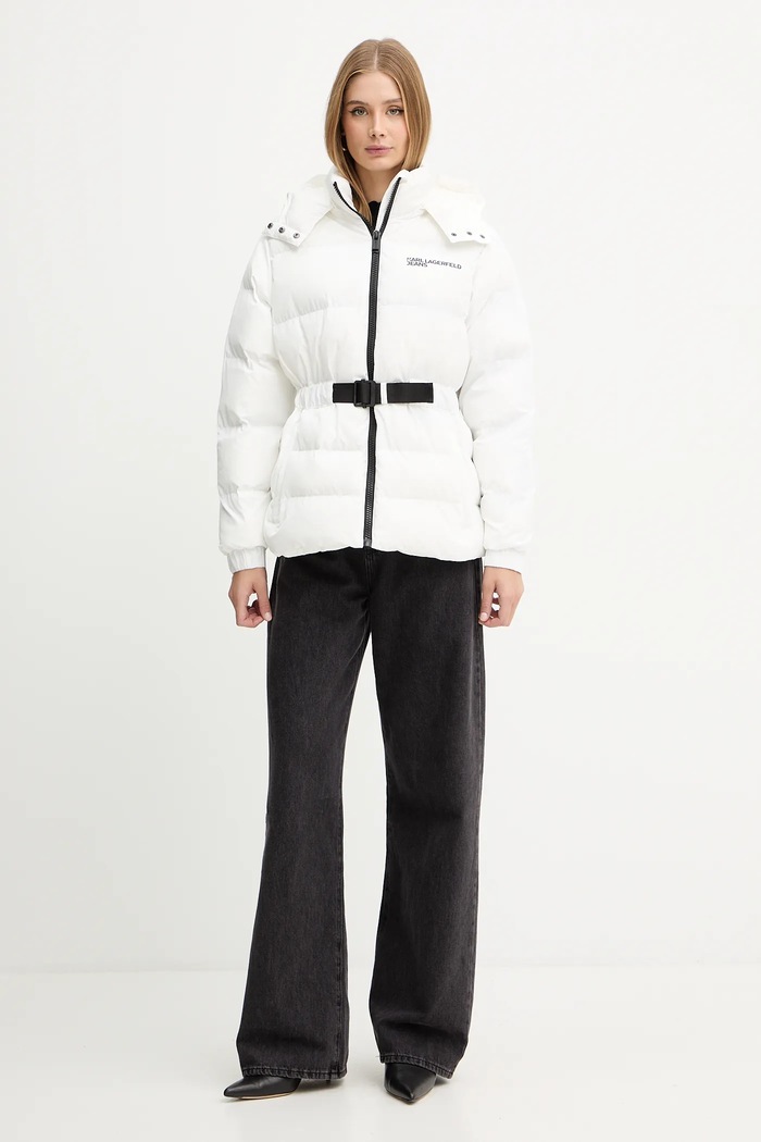 Karl Lagerfeld Jeans geacă A3W15023 alb AW25