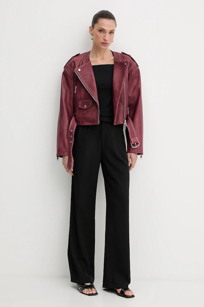 OVS geacă biker pentru copii 50543026 burgundia AW25