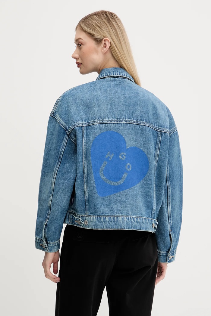 Одяг Джинсова куртка Hugo Blue Lou_B 50541559 блакитний