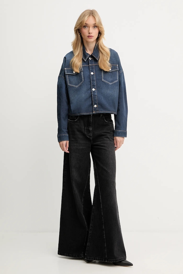 Guess kurtka koszulowa WESTERN W5YN90.D0213 granatowy AW25