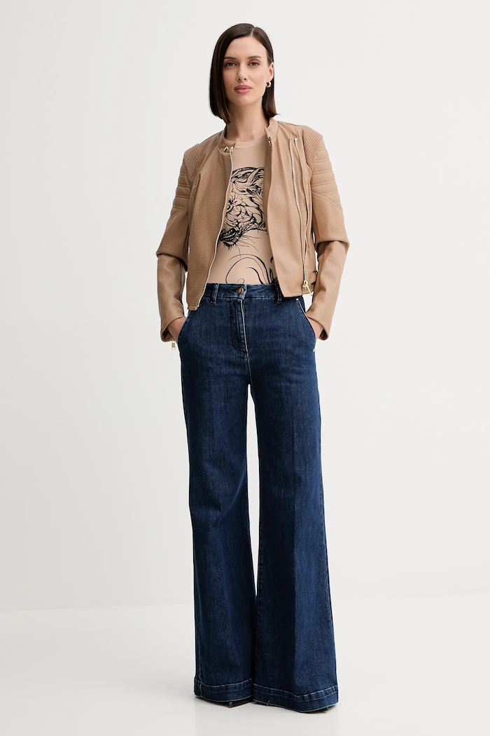 Рокерско яке Guess JEANNINE W5YL19.WHDS0 бежов AW25