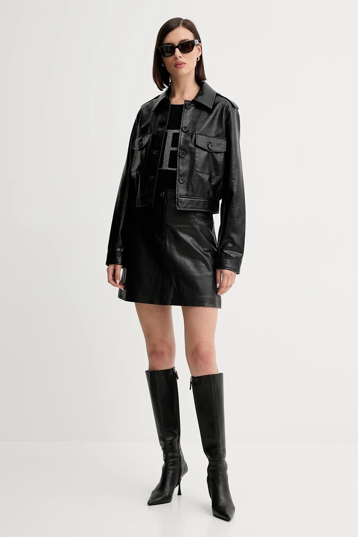 Bunda Guess DORA W5YL35.WHGW0 čierna AW25