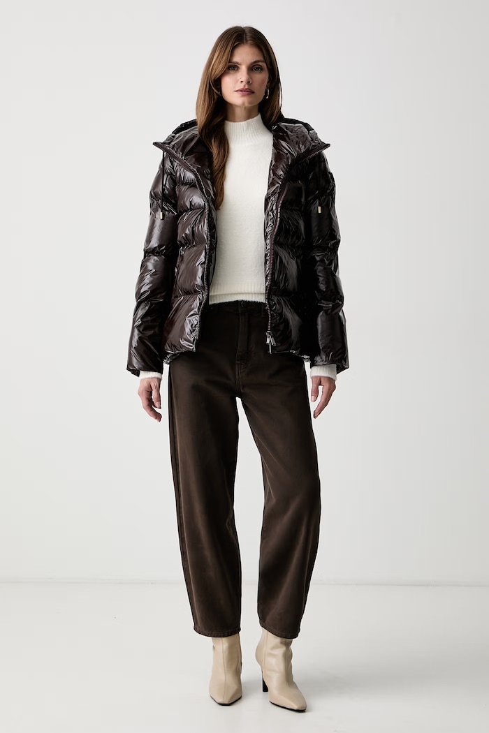 Pinko prošívaná bunda dámská 101597.A2P7 hnědá AW25