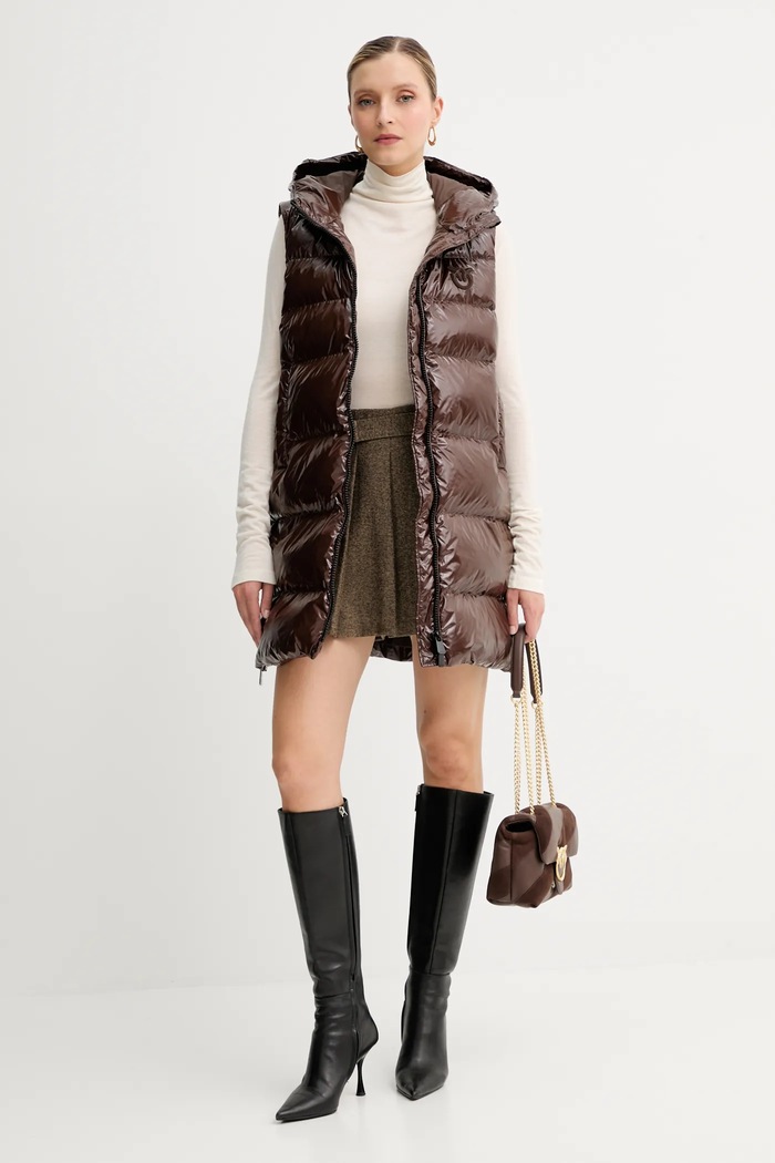Brezrokavnik Pinko 103825.A2P7 rjava AW25