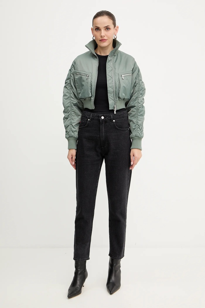 Pinko geacă bomber 105339.A2OI verde AW25