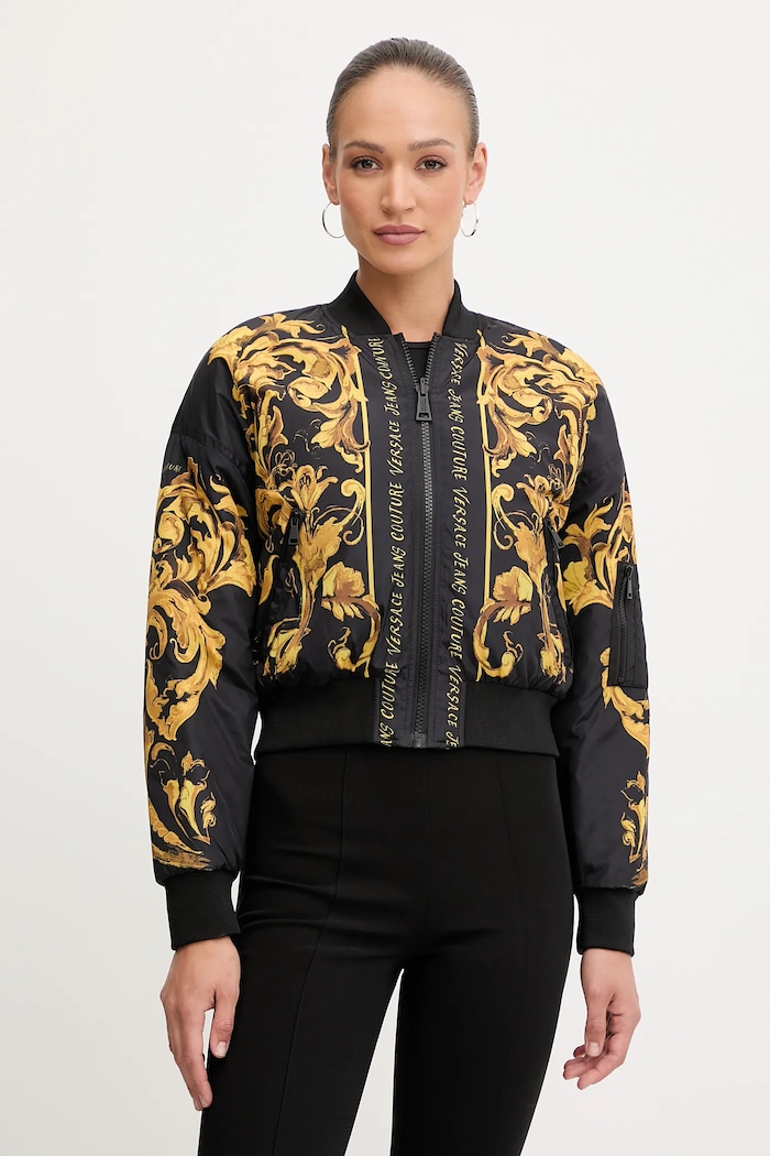 Versace Jeans Couture kurtka bomber dwustronna czarny 79HASDP9.CQSP0