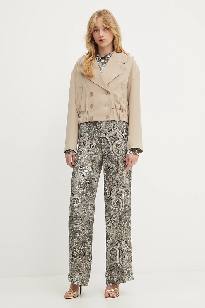 Marciano by Guess kurtka z domieszką wełny NINA 5YGL04.7340A beżowy AW25