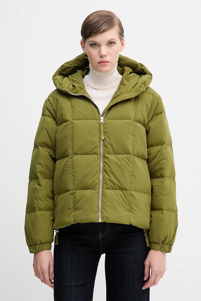 Пухено яке United Colors of Benetton уголемена зелен 22T6DN086