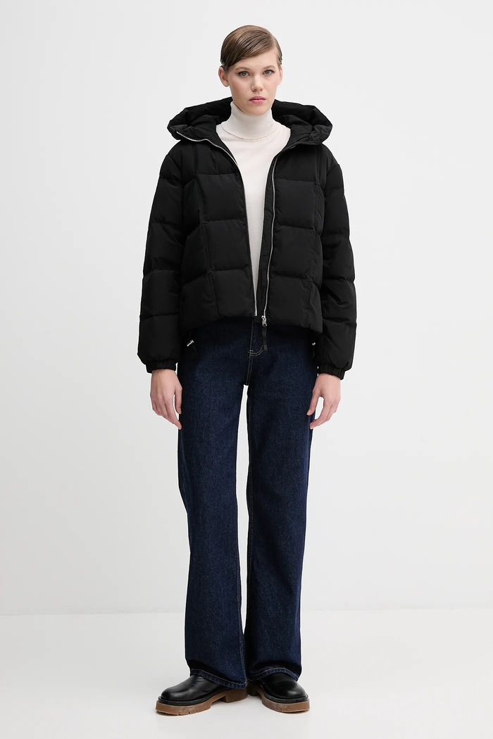 United Colors of Benetton kurtka puchowa 22T6DN086 czarny AW25