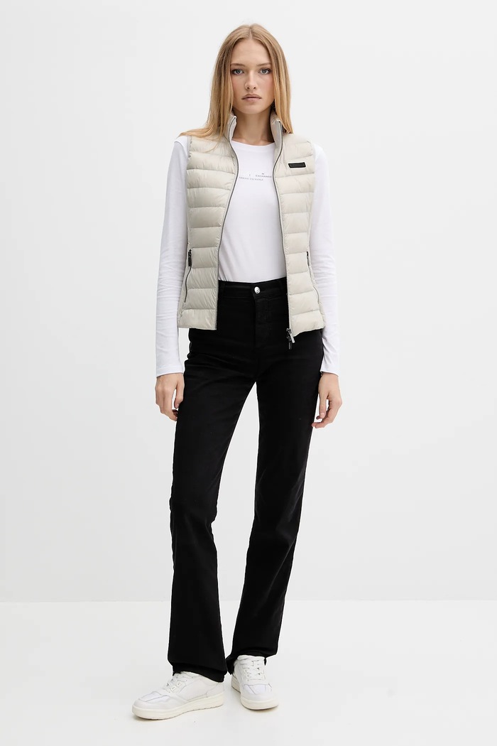 Armani Exchange vestă pentru femei XW001921.AF18757 bej SS26