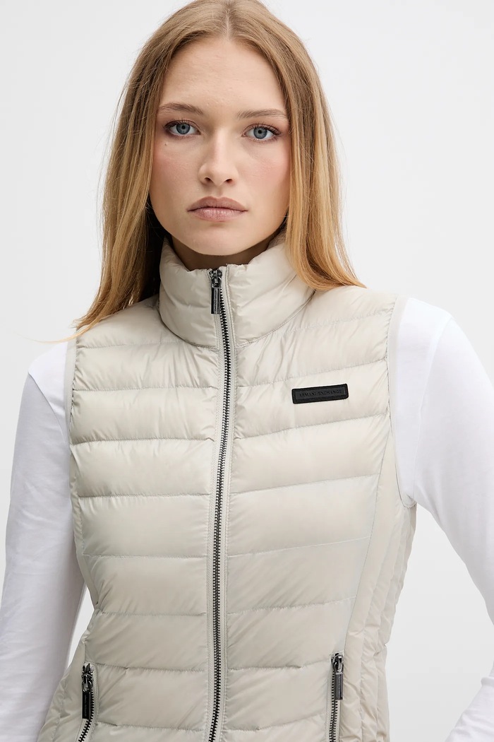 Armani Exchange vestă pentru femei bej XW001921.AF18757