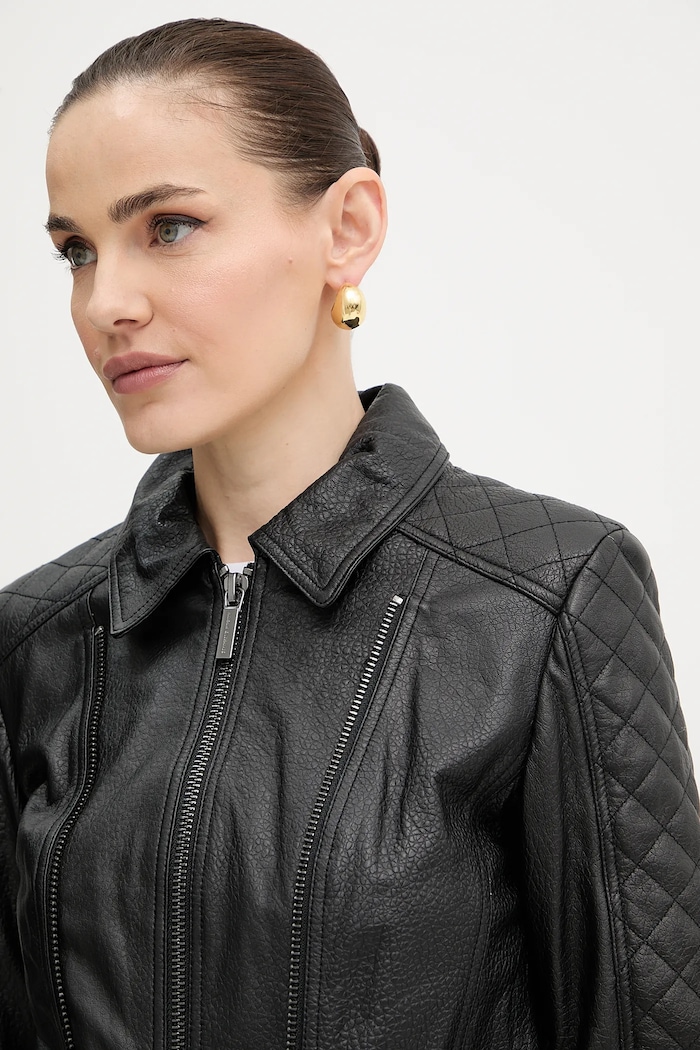 Кожено яке Armani Exchange черен XW000654.AF16212