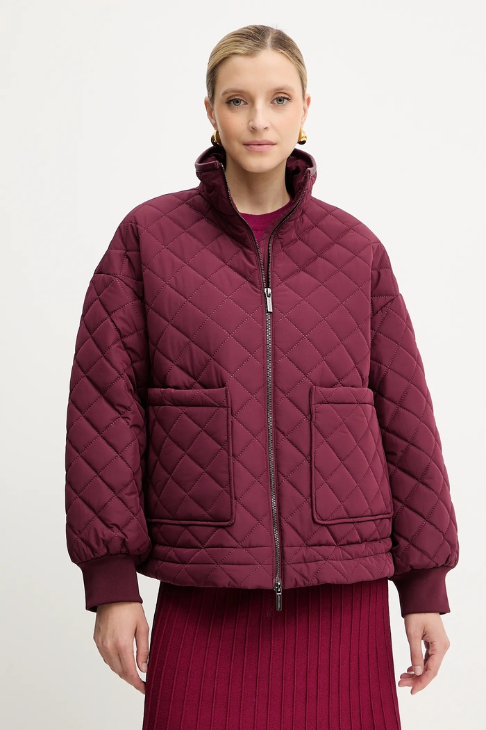Armani Exchange rövid kabát enyhén szigetelt burgundia XW000683.AF16200
