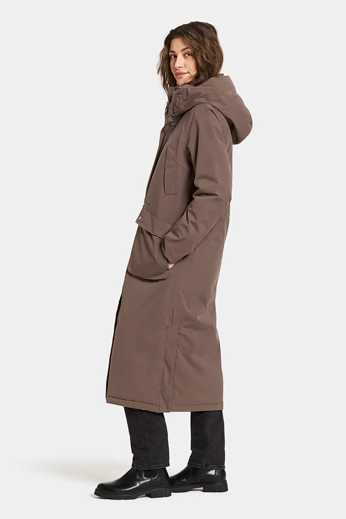 Nepremokavá bunda Didriksons MELODY 505851 hnedá AW25