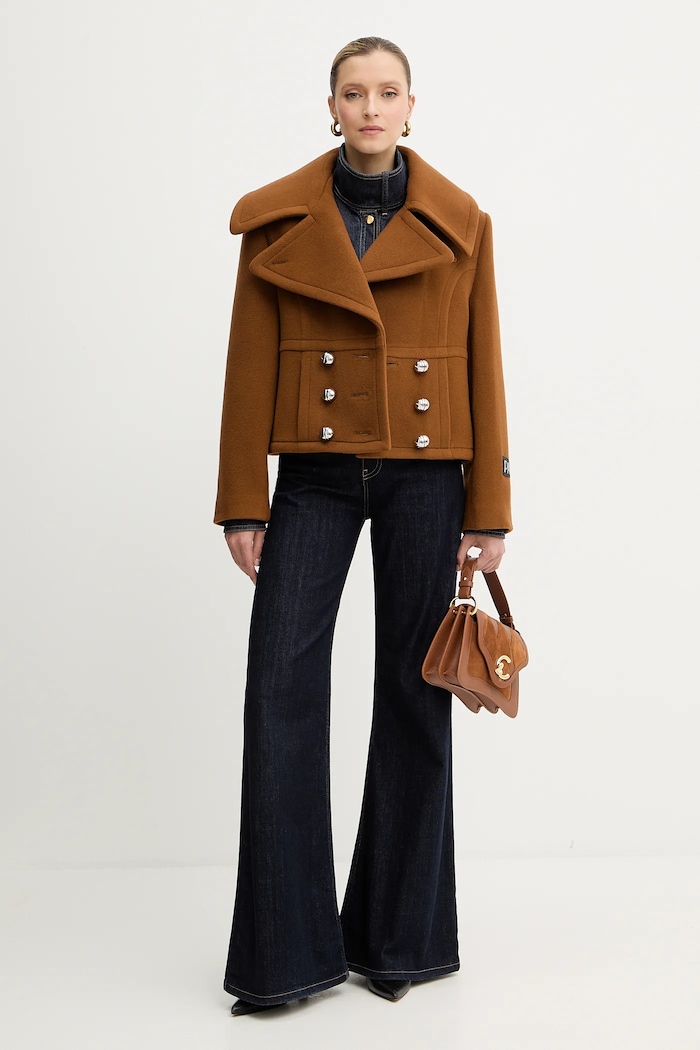 Палто с вълна Patou CO0310217 кафяв AW25
