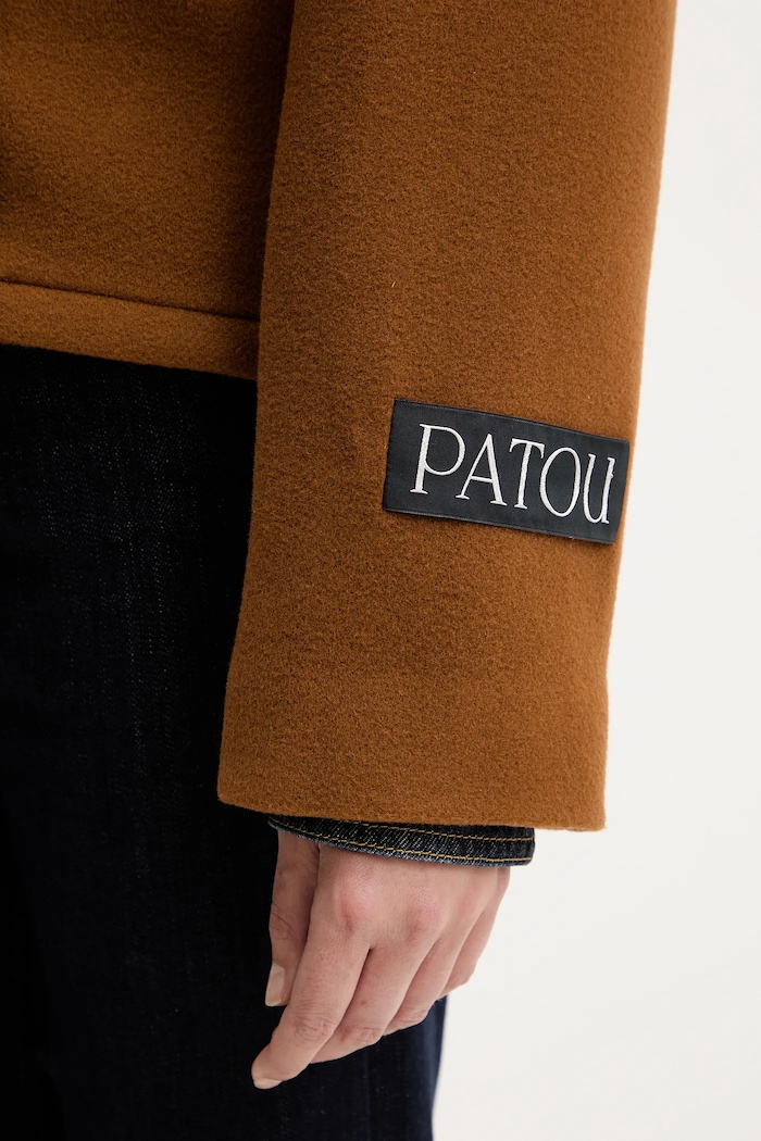 Палто с вълна Patou CO0310217 кафяв