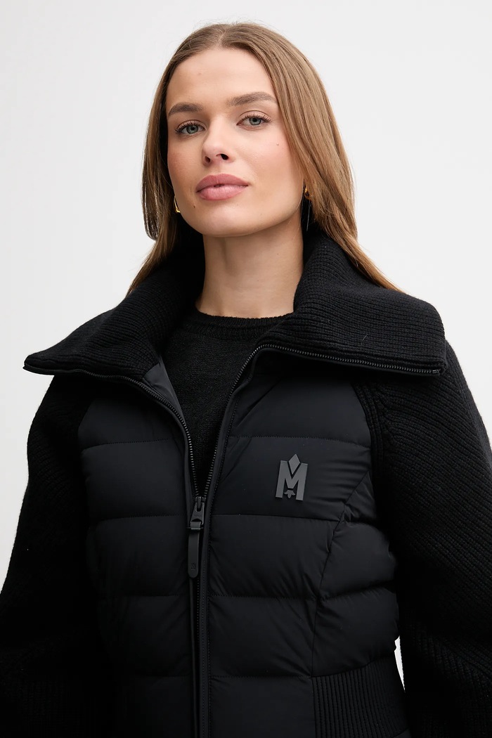 MACKAGE pehelykabát gyapjúkeverékből fekete FOXY.