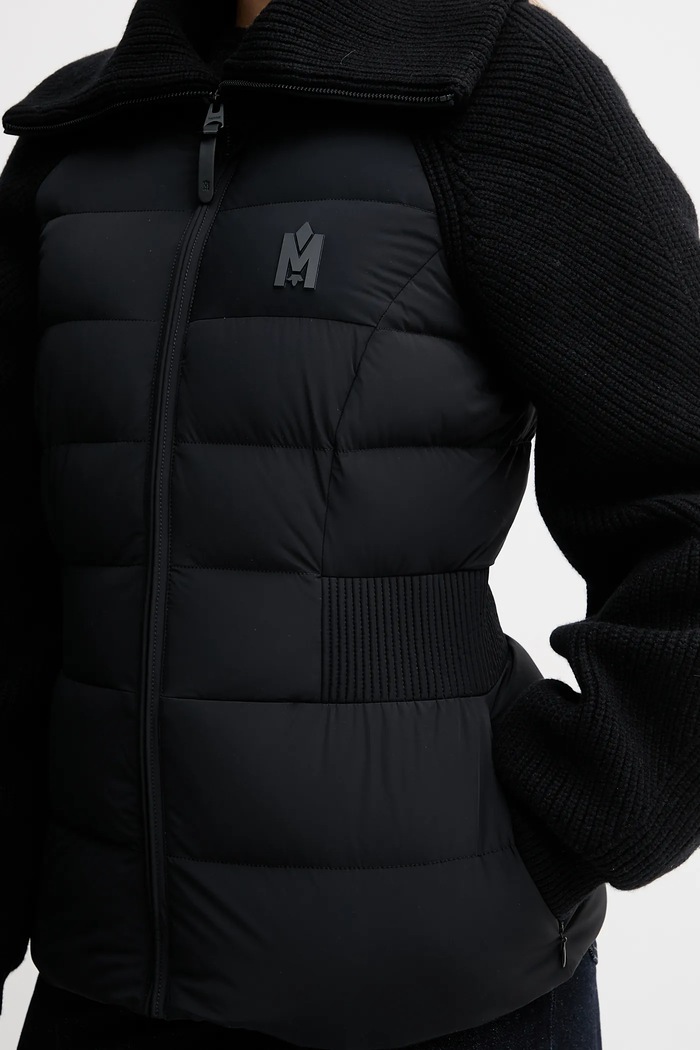 MACKAGE pehelykabát gyapjúkeverékből FOXY. fekete
