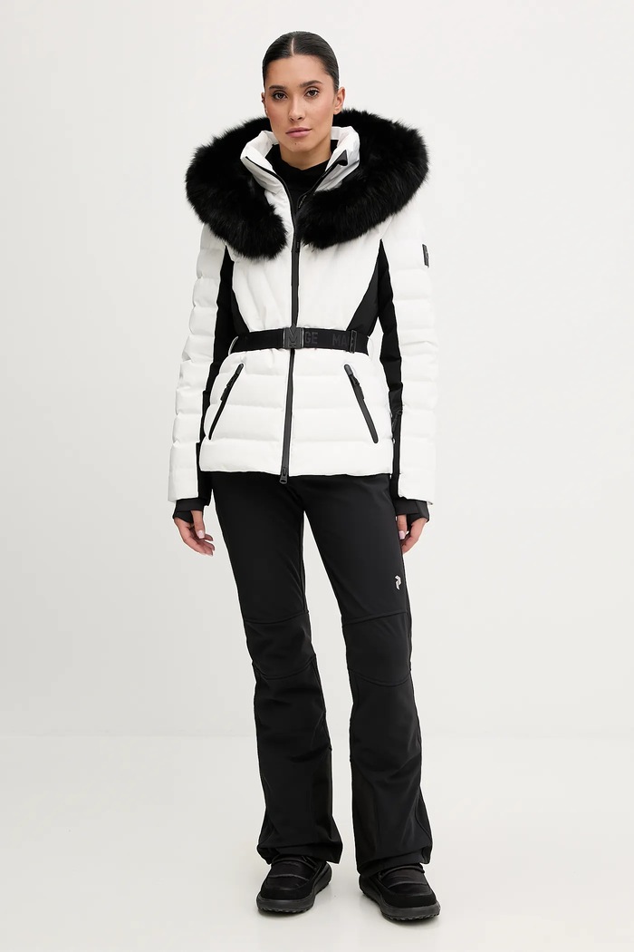Péřová lyžařská bunda MACKAGE ELITA.ZR bílá AW25