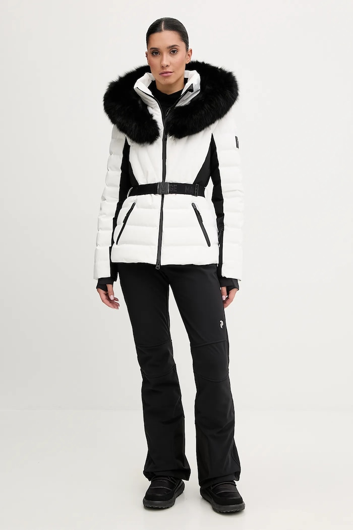 Péřová lyžařská bunda MACKAGE ELITA.ZR bílá AW25