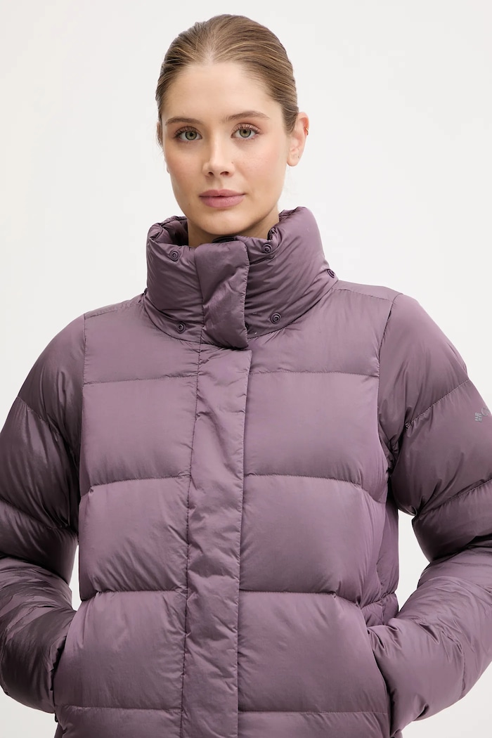 Μπουφάν με επένδυση από πούπουλα Columbia Amaze Puff μωβ 2133714