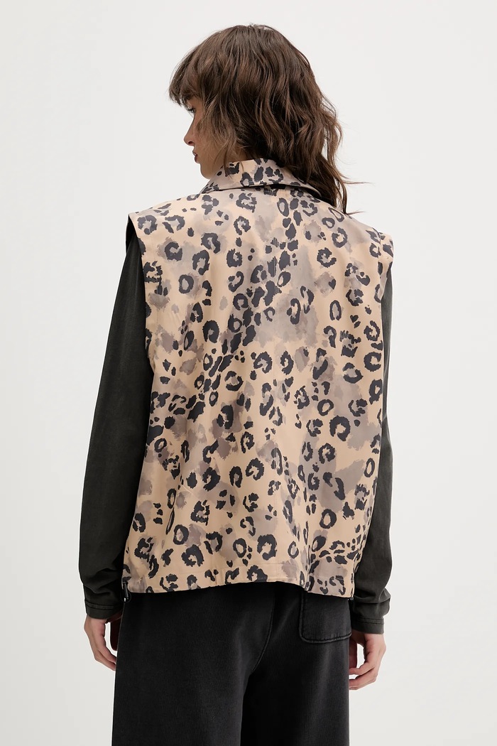 Odzież adidas bezrękawnik Animal Print 3-Stripes JV6957 beżowy