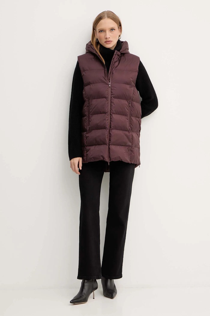 Brezrokavnik MM by Max Mara LODOLA 2526296018600 bordo AW25
