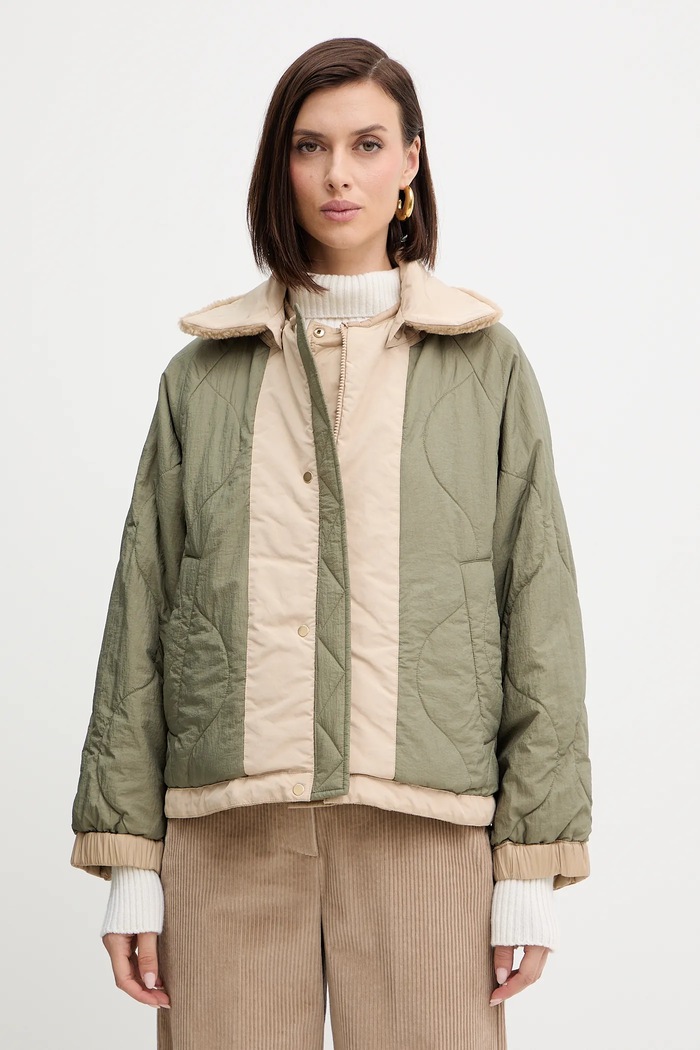 Weekend Max Mara geacă cu două fețe ARLES 2525486031600 bej AW25