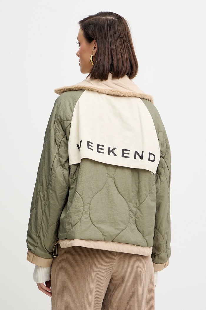 Weekend Max Mara geacă cu două fețe ARLES 2525486031600 bej