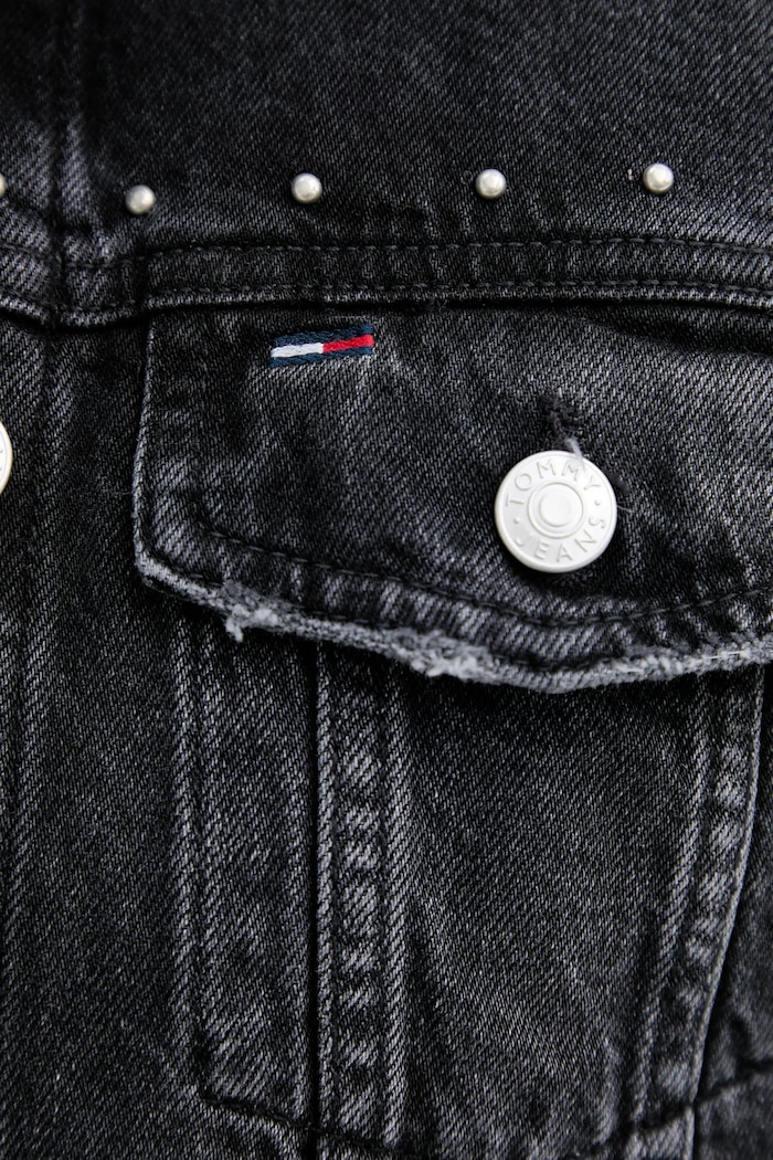 Tommy Jeans geacă jeans DW0DW21547 negru
