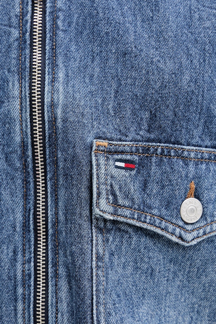 Rifľová bunda Tommy Jeans DW0DW21553 tmavomodrá