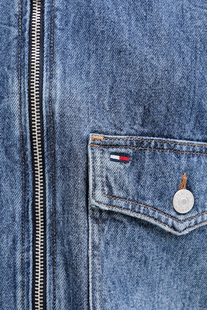 Rifľová bunda Tommy Jeans DW0DW21553 tmavomodrá