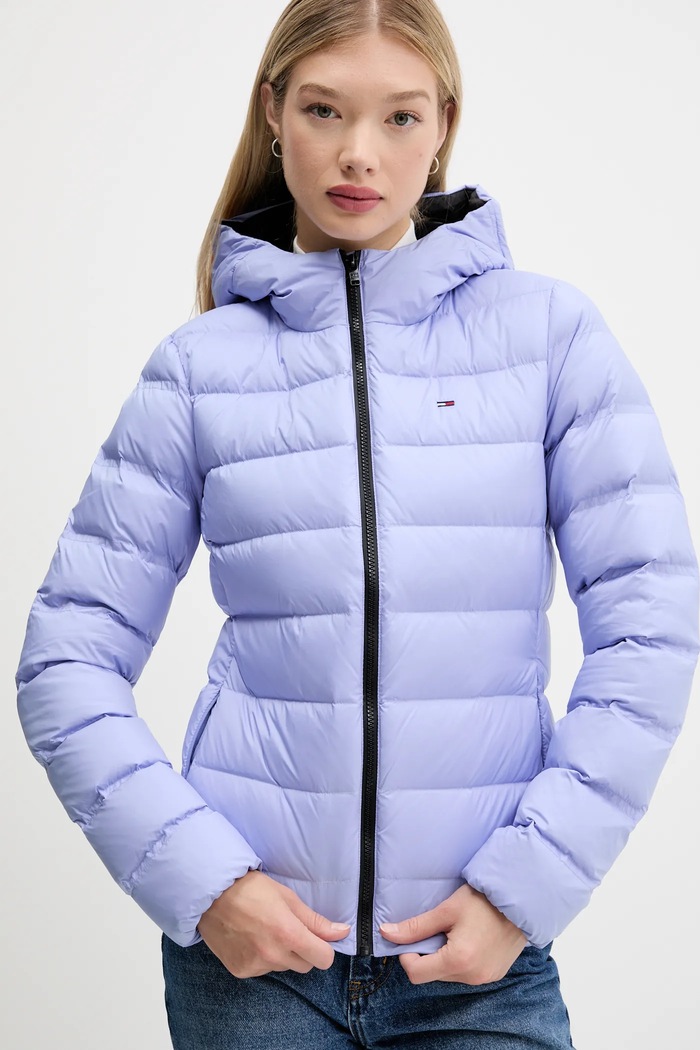 Tommy Jeans geacă de puf violet DW0DW21617