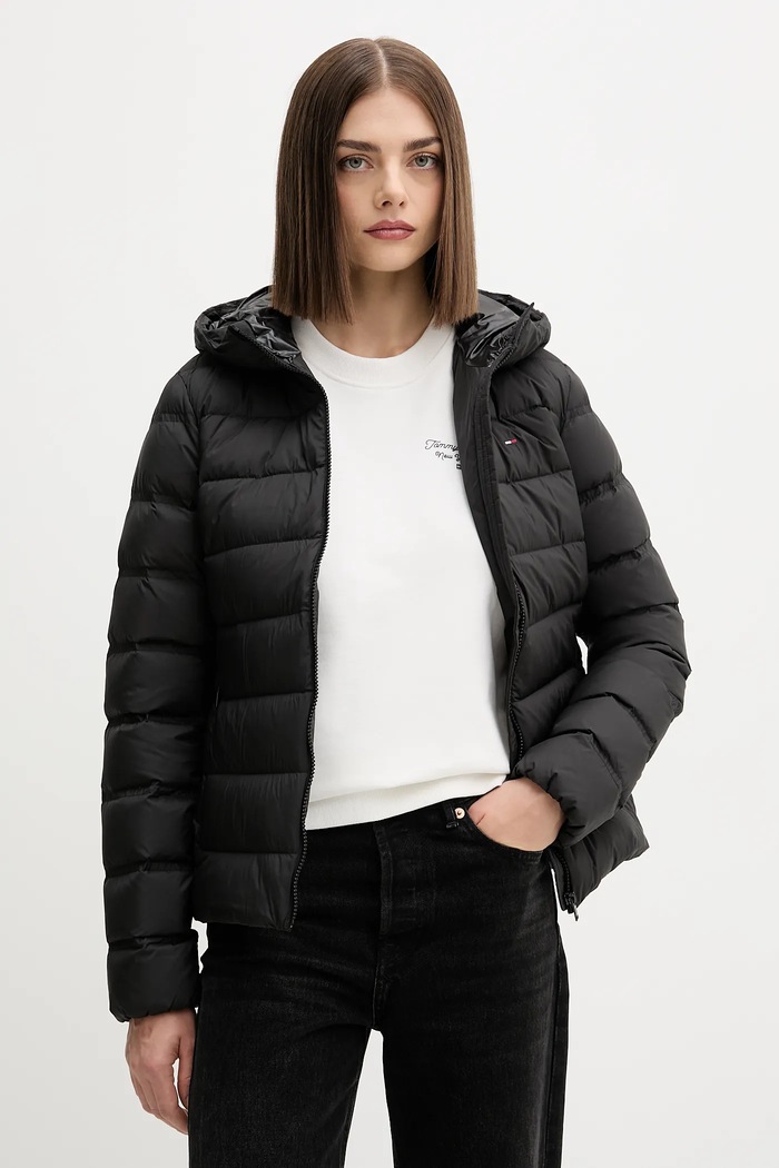 Tommy Jeans kurtka puchowa czarny DW0DW21617